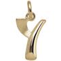 Anh�nger Buchstabe Y 375 Gold Gelbgold Buchstabenanh�nger 