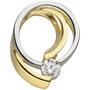 Anh�nger 333 Gelbgold bicolor 1 Zirkonia Goldanh�nger 