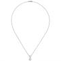 Collier mit Anker Anh�nger 925 Silber bicolor vergoldet 5 Zirkonia 45 cm