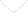 Collier 750 Gold Gelbgold 1 Diamant Brillant 45 cm