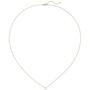 Collier 750 Gold Gelbgold 1 Diamant Brillant 45 cm