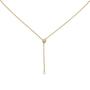Collier 750 Gelbgold 1 Diamant Brillant 45 cm