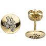 Ohrstecker 333 Gold Gelbgold 18 Zirkonia Ohrringe Goldohrringe 
