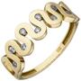 Damen Ring 333 Gelbgold 9 Zirkonia Goldring (Gr��e: 54) 
