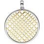 Anh�nger rund 925 Sterling Silber bicolor vergoldet 
