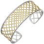 Armspange offener Armreif 925 Silber bicolor vergoldet Armband 
