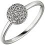 Damen Ring aus 925 Sterling Silber mit 19 Zirkonia (Gr��e: 60) 