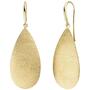 Ohrh�nger Tropfen 925 Sterling Silber gold vergoldet matt Ohrringe 