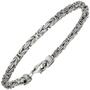 K�nigsarmband 925 Sterling Silber 21 cm Armband Silberarmband 