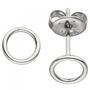 Ohrstecker Kreis Edelstahl Ohrringe 