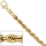 Kordelarmband 585 Gold Gelbgold 21 cm Armband, Goldarmband