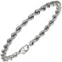 Kordelarmband 925 Sterling Silber massiv 21 cm Armband Silberarmband 