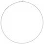 Halsreif 925 Sterling Silber 1,1 mm 40 cm Silberkette Karabiner