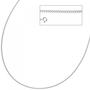 Panzerkette 925 Silber 1,7 mm 45 cm Kette Halskette Silberkette Federring