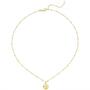 Collier Kette mit Anh�nger 925 Sterling Silber gold vergoldet 43 cm
