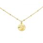 Collier Kette mit Anh�nger 925 Sterling Silber gold vergoldet 43 cm