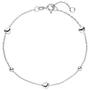 Armband Herz Kugel 925 Sterling Silber 19 cm Silberarmband 