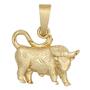 Anh�nger Sternzeichen Stier 925 Sterling Silber gold vergoldet matt 