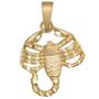 Anh�nger Sternzeichen Skorpion 925 Sterling Silber gold vergoldet matt 
