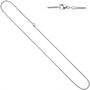 Zopfkette 585 Gold Wei�gold 1,2 mm 42 cm Kette Halskette Goldkette Karabiner 