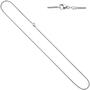 Zopfkette 585 Gold Wei�gold 1,2 mm 50 cm Kette Halskette Karabiner 