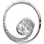 Anh�nger Rund 925 Sterling Silber 19 Zirkonia 20,2 mm 