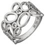 Damen Ring, breit 925 Sterling Silber (Gr��e: 50) 