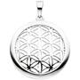 Anh�nger Blume des Lebens rund 925 Sterling Silber 