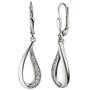 Ohrh�nger Tropfen 925 Sterling Silber 20 Zirkonia Ohrringe 