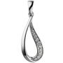Anh�nger Tropfen 925 Sterling Silber 10 Zirkonia 