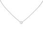 Collier Halskette 925 Sterling Silber 17 Zirkonia 45 cm Kette Silberkette 