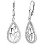 Ohrh�nger Tropfen 925 Sterling Silber 64 Zirkonia Ohrringe Boutons 