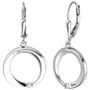Ohrh�nger 925 Sterling Silber 2 Zirkonia Ohrringe Boutons Silberohrringe 