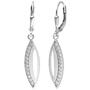 Ohrh�nger 925 Sterling Silber 24 Zirkonia Ohrringe Boutons Silberohrringe 