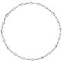 Collier Halskette 925 Silber 108 Zirkonia 45 cm Kette Silberkette 