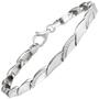 Armband 925 Sterling Silber 80 Zirkonia 19 cm Silberarmband 