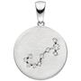 Anh�nger Sternzeichen Skorpion 925 Sterling Silber matt 10 Zirkonia 