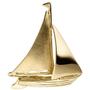 Anh�nger Segelschiff 925 Sterling Silber gold vergoldet teil matt 