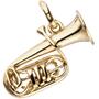 Anh�nger Tuba 925 Sterling Silber gold vergoldet 