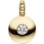 Anh�nger aus 585 Gelbgold 1 Diamant Brillant Diamantanh�nger 