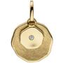 Anh�nger 585 Gelbgold eismatt mit 1 Diamant Brillant 