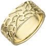 Damen Ring breit 585 Gold Gelbgold teil matt Goldring (Gr��e: 56) 