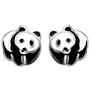 Kinder Ohrstecker Panda 925 Sterling Silber Ohrringe Silberohrringe 