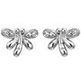 Kinder Ohrstecker Libelle 925 Sterling Silber 4 Zirkonia Ohrringe 