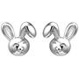 Kinder Ohrstecker Hase 925 Sterling Silber Ohrringe Kinderohrringe 