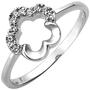 Damen Ring Blume 925 Sterling Silber 11 Zirkonia (Gr��e: 52) 