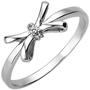 Damen Ring 925 Sterling 925 Silber 3 Zirkonia (Gr��e: 52) 