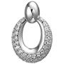 Anh�nger oval 925 Sterling Silber 50 Zirkonia Silberanh�nger 