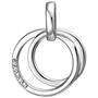 Anh�nger 925 Sterling Silber 5 Zirkonia 17,6 mm breit Silberanh�nger 