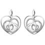 Ohrh�nger Herzen 925 Silber 114 Zirkonia Ohrringe 